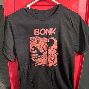 Black T-Shirt with Red Graphic